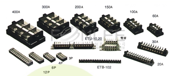 亦電 ETB100 組合式端子台 4P 100A