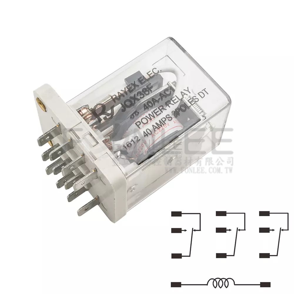 RAYEX 繼電器 JQX38-F12D 3P/40A/DC12V-RAYEX 繼電器 JQX38-F12D 3P/40A/DC12V RAYEX 繼電器 JQX38-F12D 3P/40A/DC12V-RAYEX 繼電器 JQX38-F12D 3P/40A/DC12V
