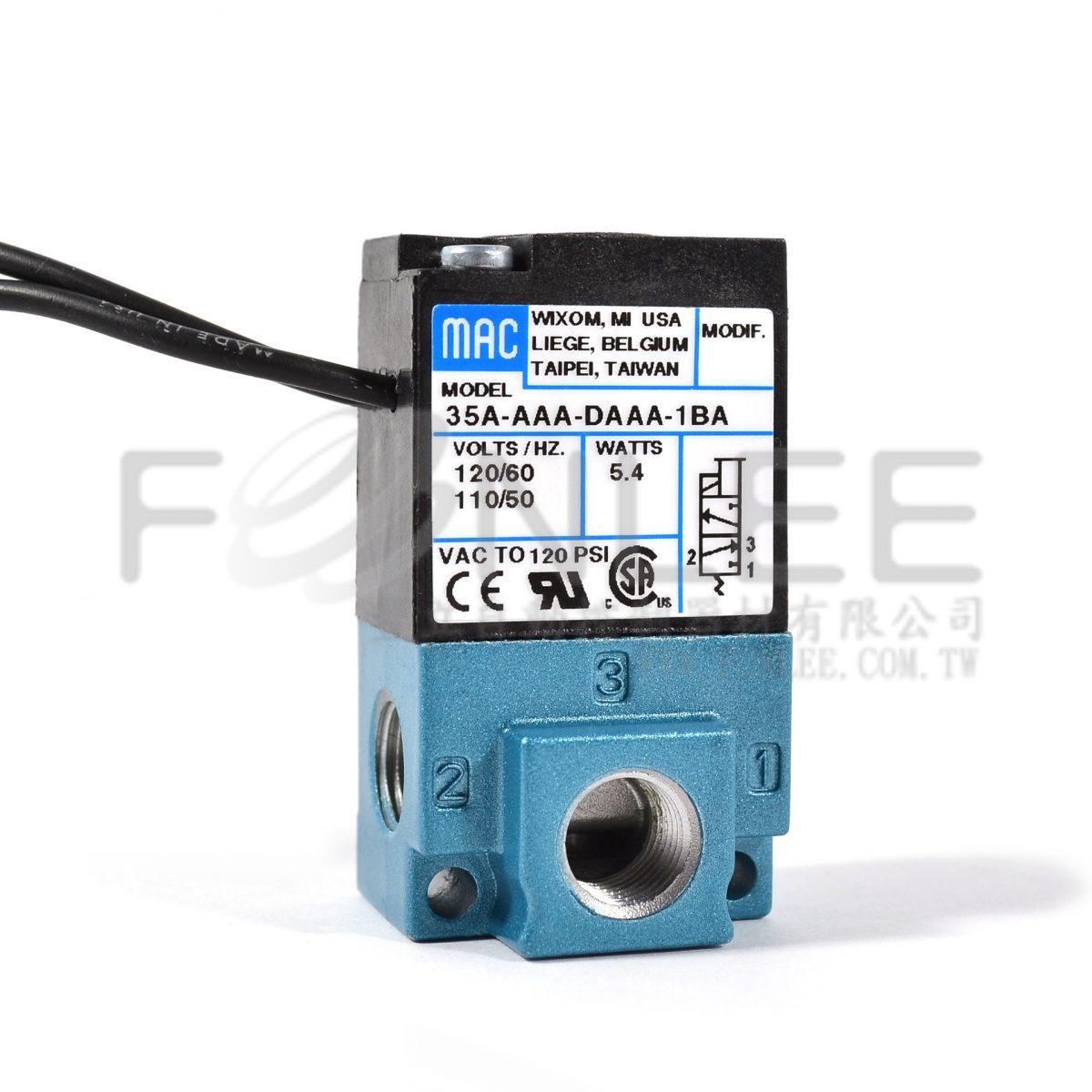 MAC電磁閥3口2位1/8  35A-ACA-DDAA-1BA