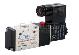 AIRTAC電磁閥 3V210-08-NC D24V 3口2位