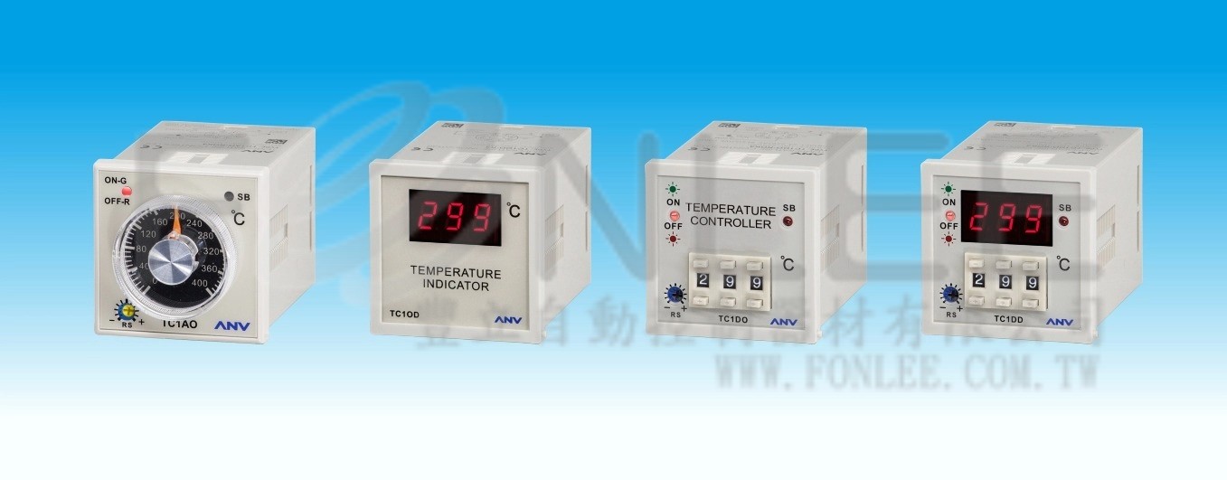 ANV 溫控控制器 48*48 TC1DD-ROK1-指撥LED顯式 R(RY輸出)-O(ON/OFF)-K1(熱電偶 ...