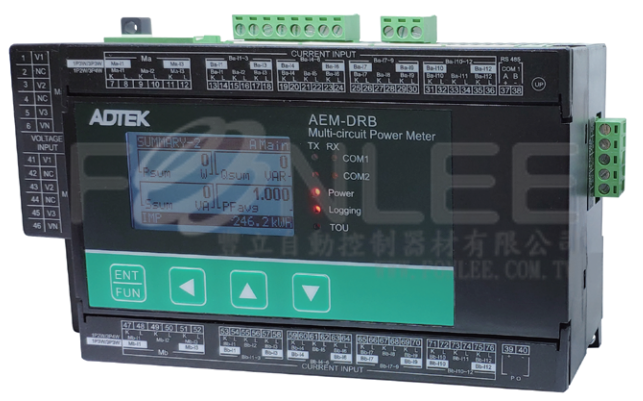 ADTEK AEM-DR 多通道電力表 100A/100mA
