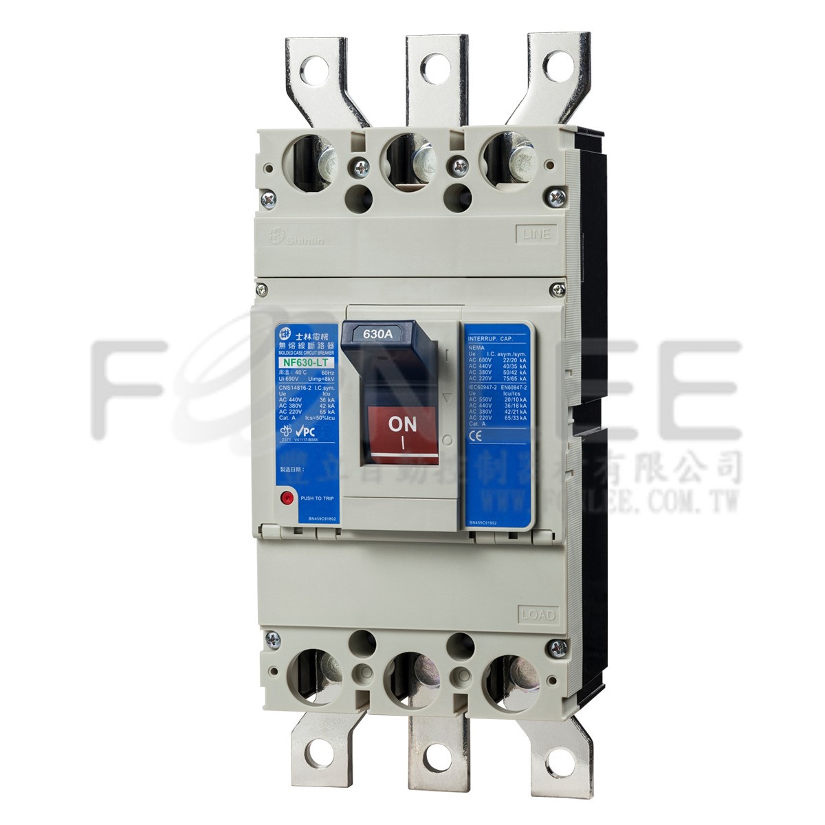 士林開關 630LT 3P600A 65/42KA