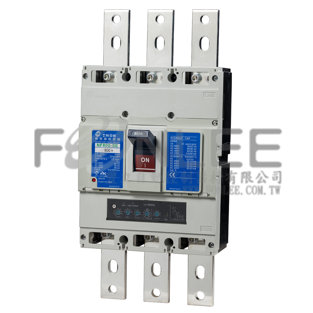 士林開關 800SE 3P800A(0.4-1.0)85/50