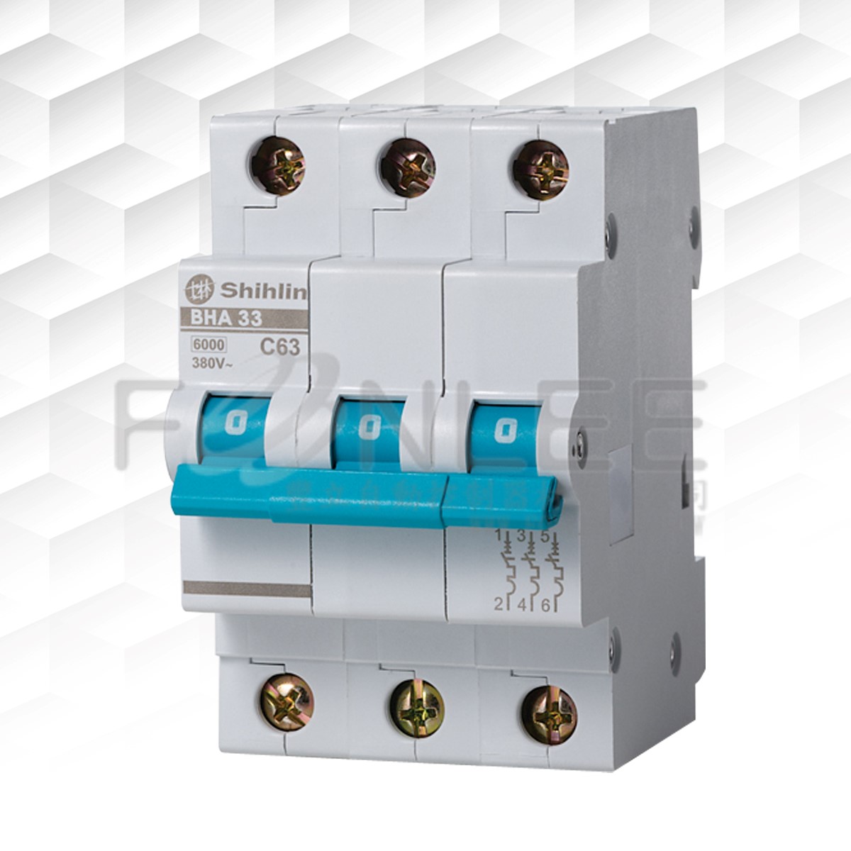 士林迴路保護BHA33C16 6KA 3P16A C型