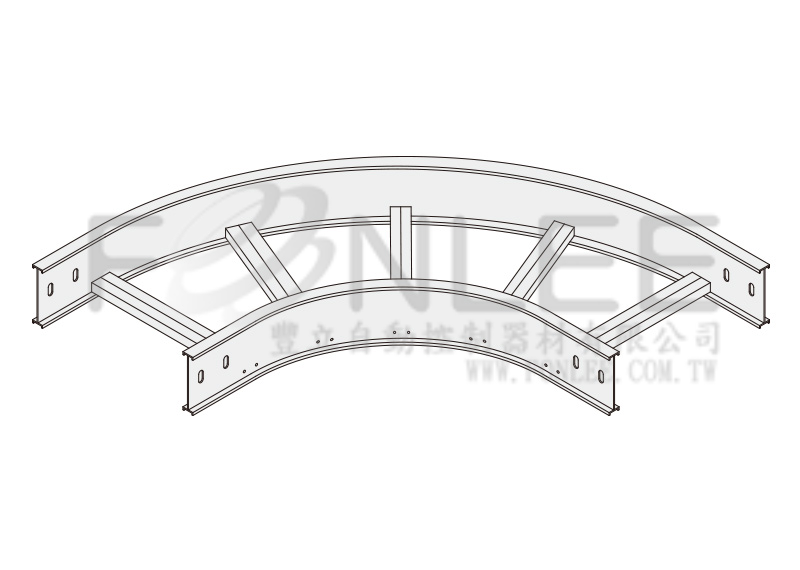 鋁製電纜架 150Ｘ100 (L型) R=300mm