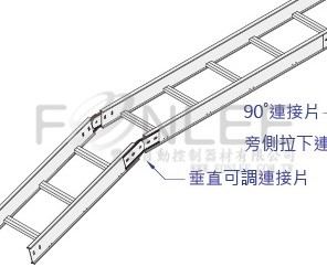 垂直可調連接片 (鋁製電纜架用)
