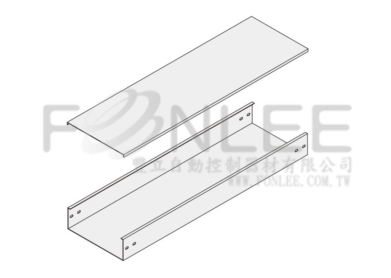 鋁製線槽200Ｘ50(直式附蓋) 1.6m/m