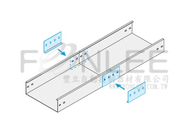--*** 鋁線槽外側L型連結片