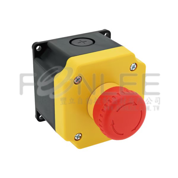 IDEC 22&Oslash;盒+按鈕YB1W-YW1B-V4E11R-Y1