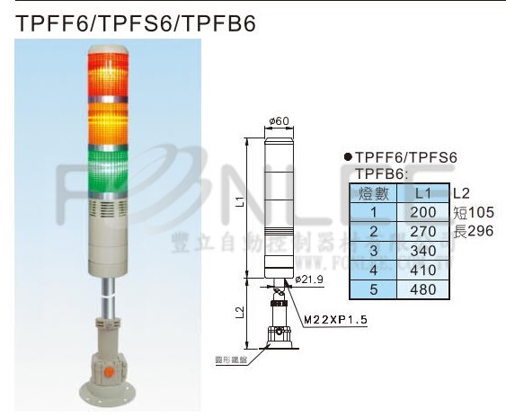 -**天得 60Ø5層可折方盤BZ TPFQS6X5X