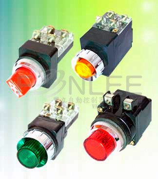 天得25Ø霓虹押扣(Y)110V TIBN-251Y-1C