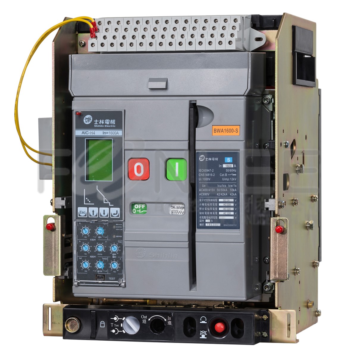 士林ACB BWA1600-S 4P1250A 50KA抽出式