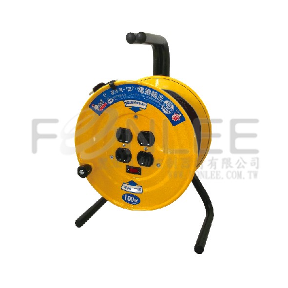 電纜輪座+過載保護2*2C 100呎  DL-2100
