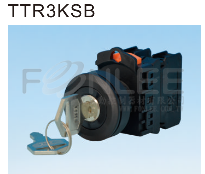 --**天得 30Ø鑰匙開關 TTR3KSFXX-1B
