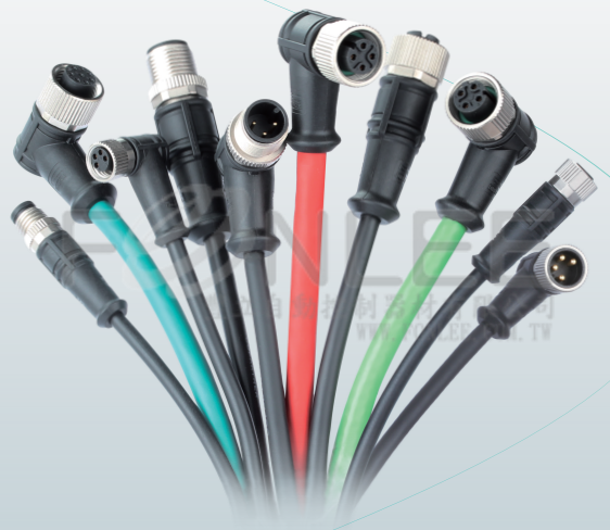 --**M12面板式圓型連接器一般/電源驅動