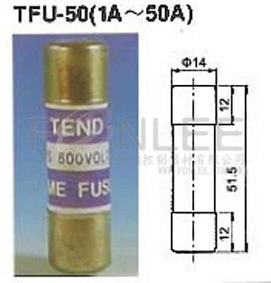 --** 電木<慢速>aM保險絲14*51  TFU-50